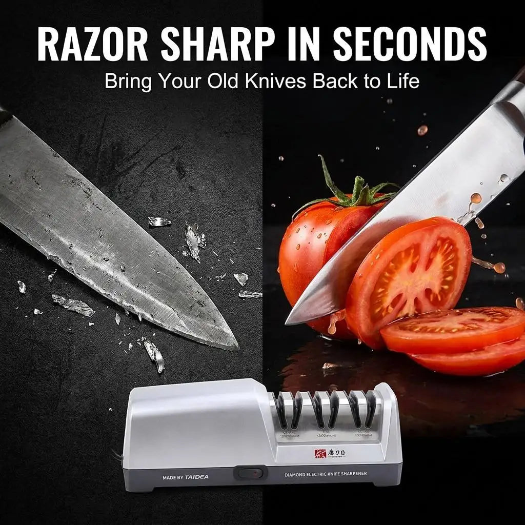 3-Stage Electric Diamond Knife Sharpener