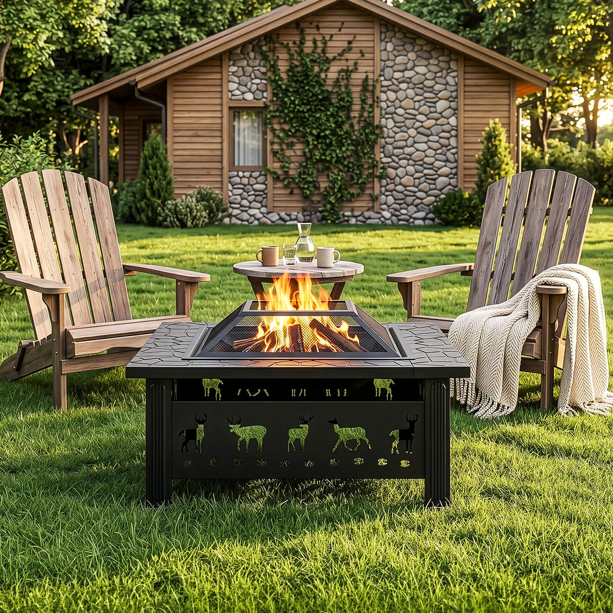 32 Inch Wood Burning Fire Pit