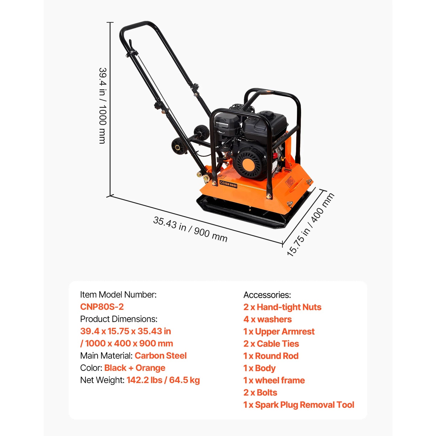 Plate Compactor 6.5 HP/7 HP