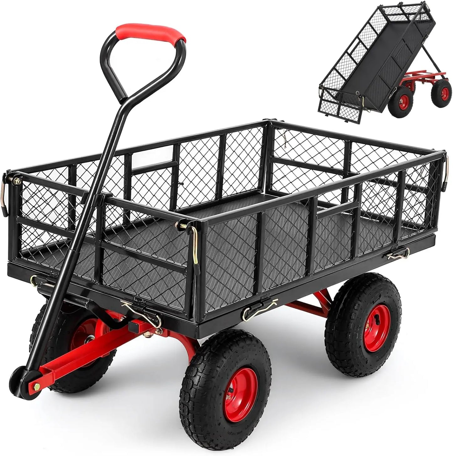 Steel Garden Dump Cart