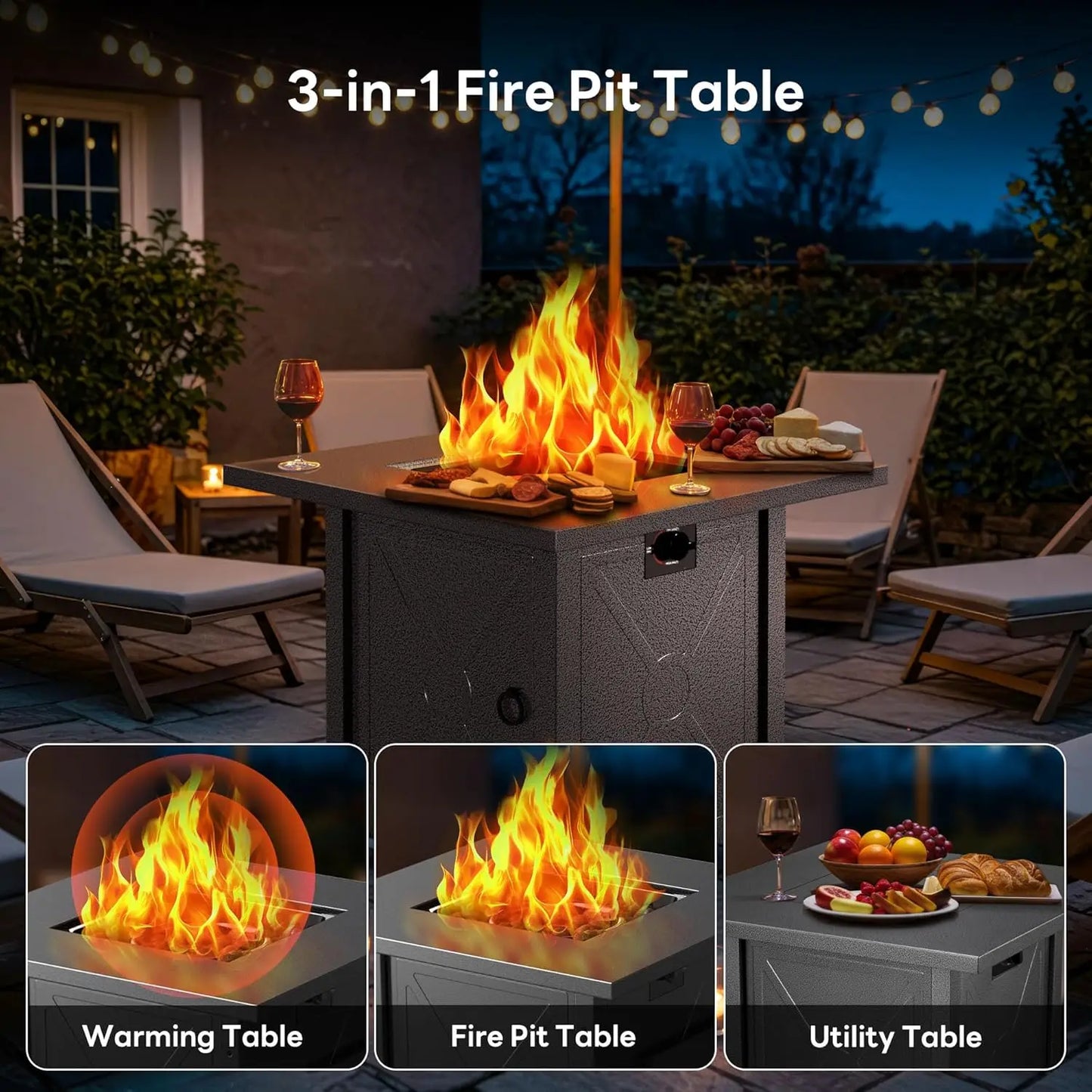 50000 BTU Propane Fire Pit