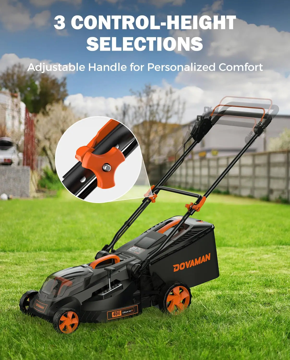 40V Brushless Lawn Mower, 16" Deck