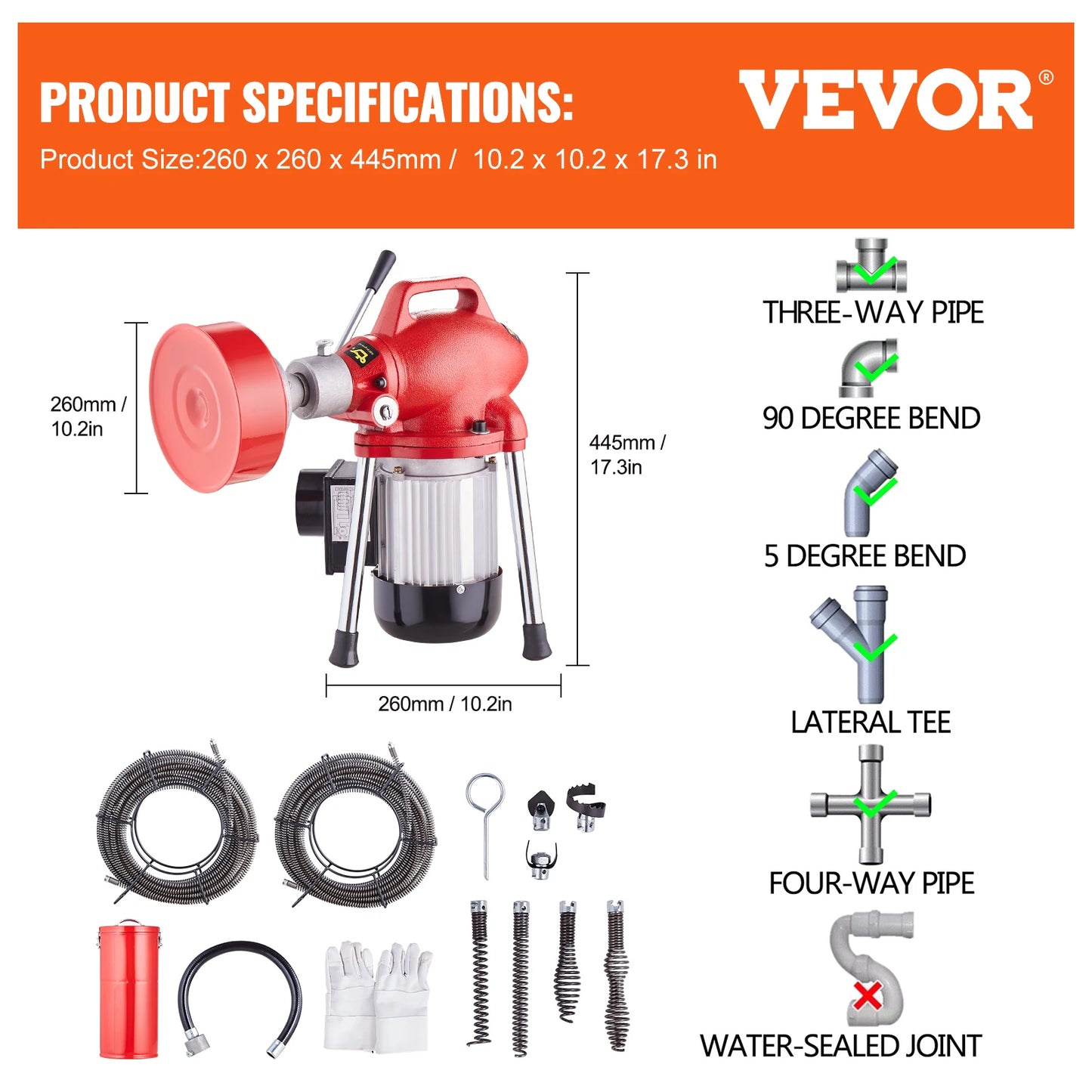 Drain Cleaner Machine/Snake