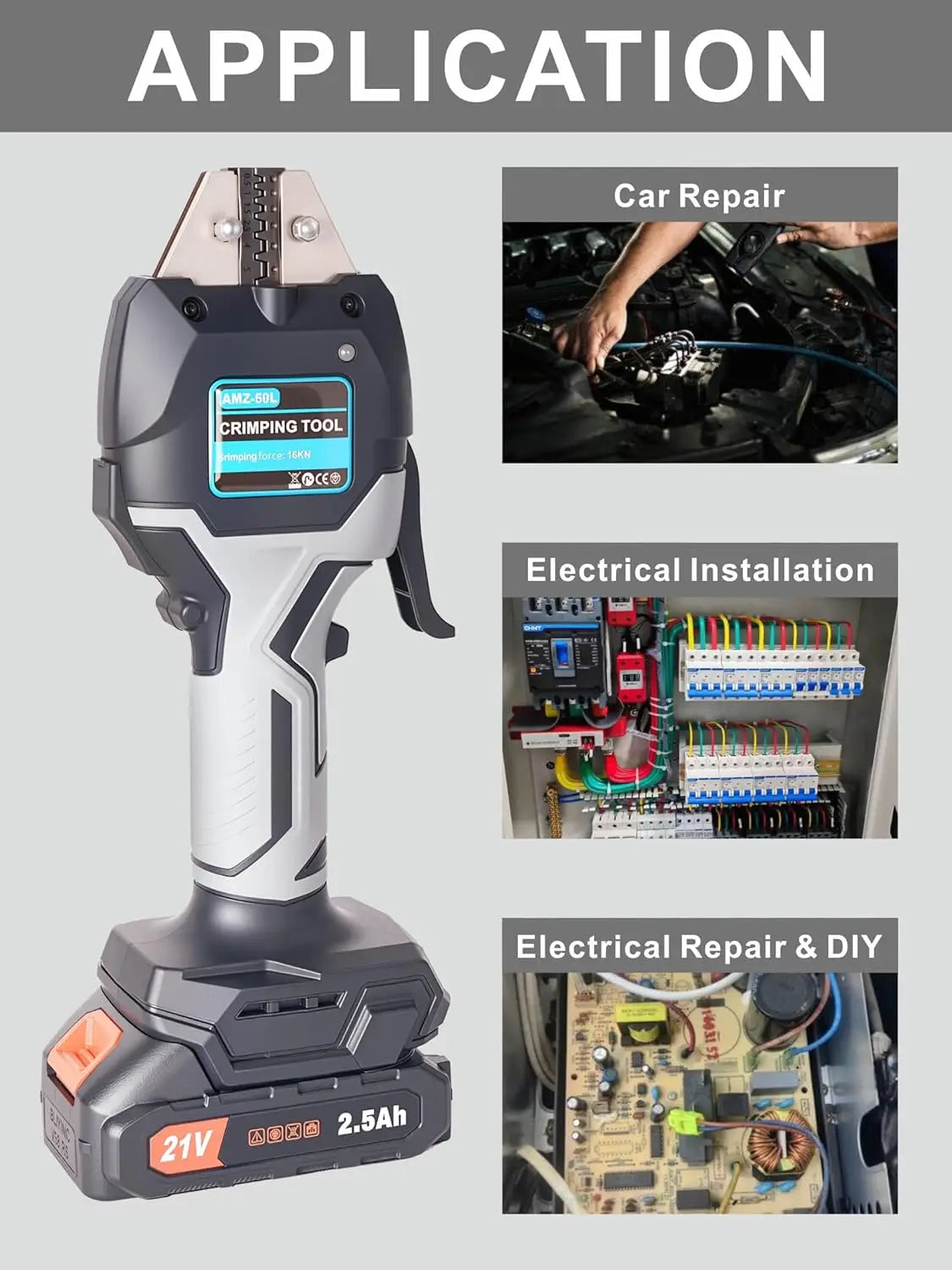 Battery-Operated Terminal Crimper Kit
