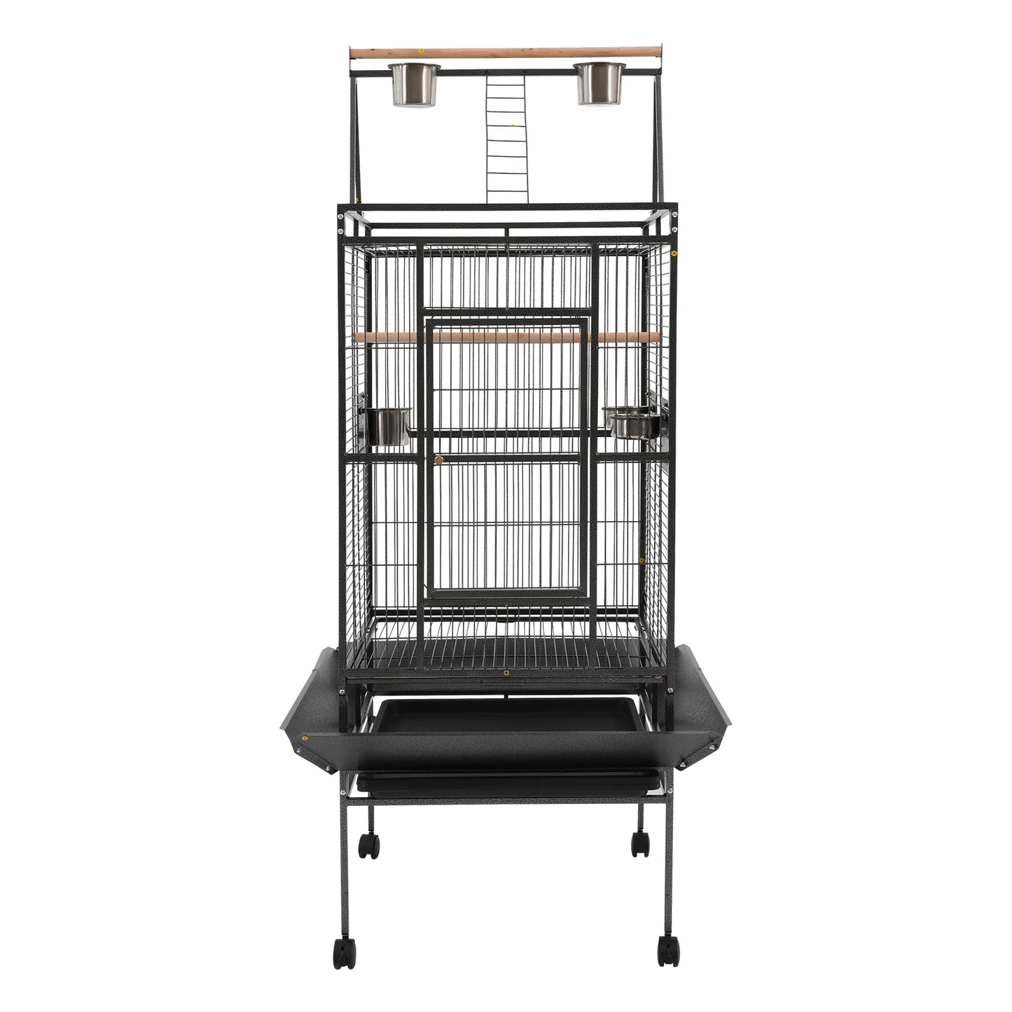 Large Rolling Bird Cage with Lockable Wheels