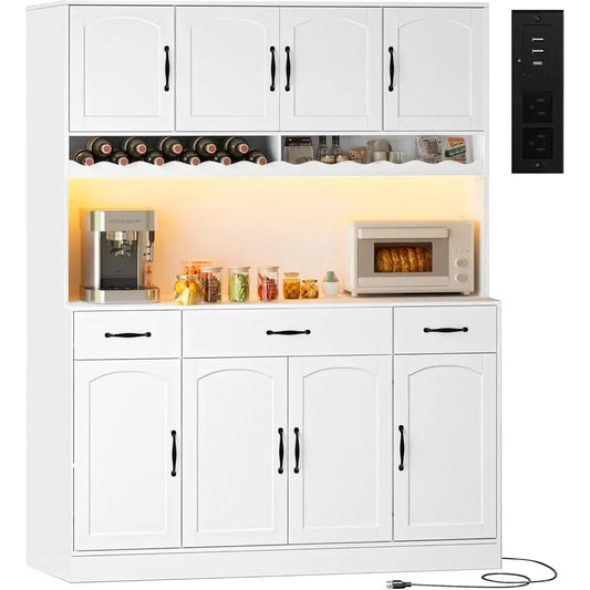 72 High Kitchen Pantry Cabinet, 55 Wide