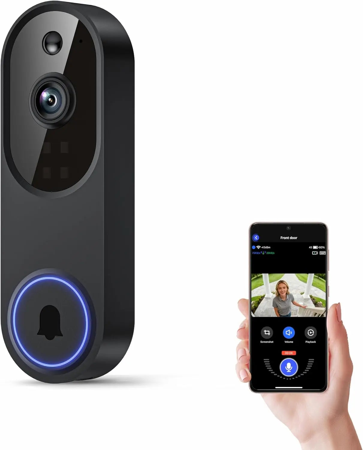 Wireless Wi-Fi  Doorbell Camera