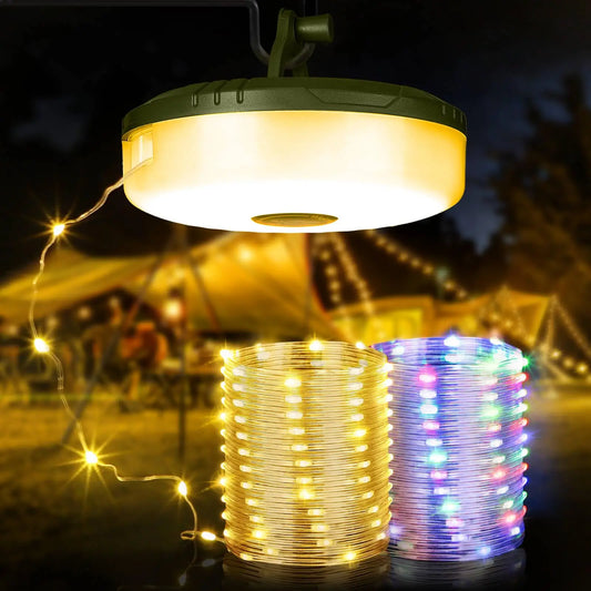 10m Rechargeable Outdoor String Lights