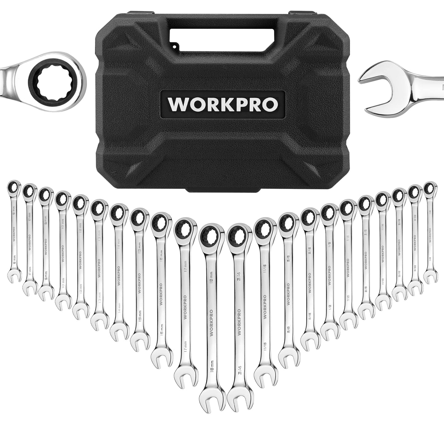 22pcs Ratcheting Wrench Set