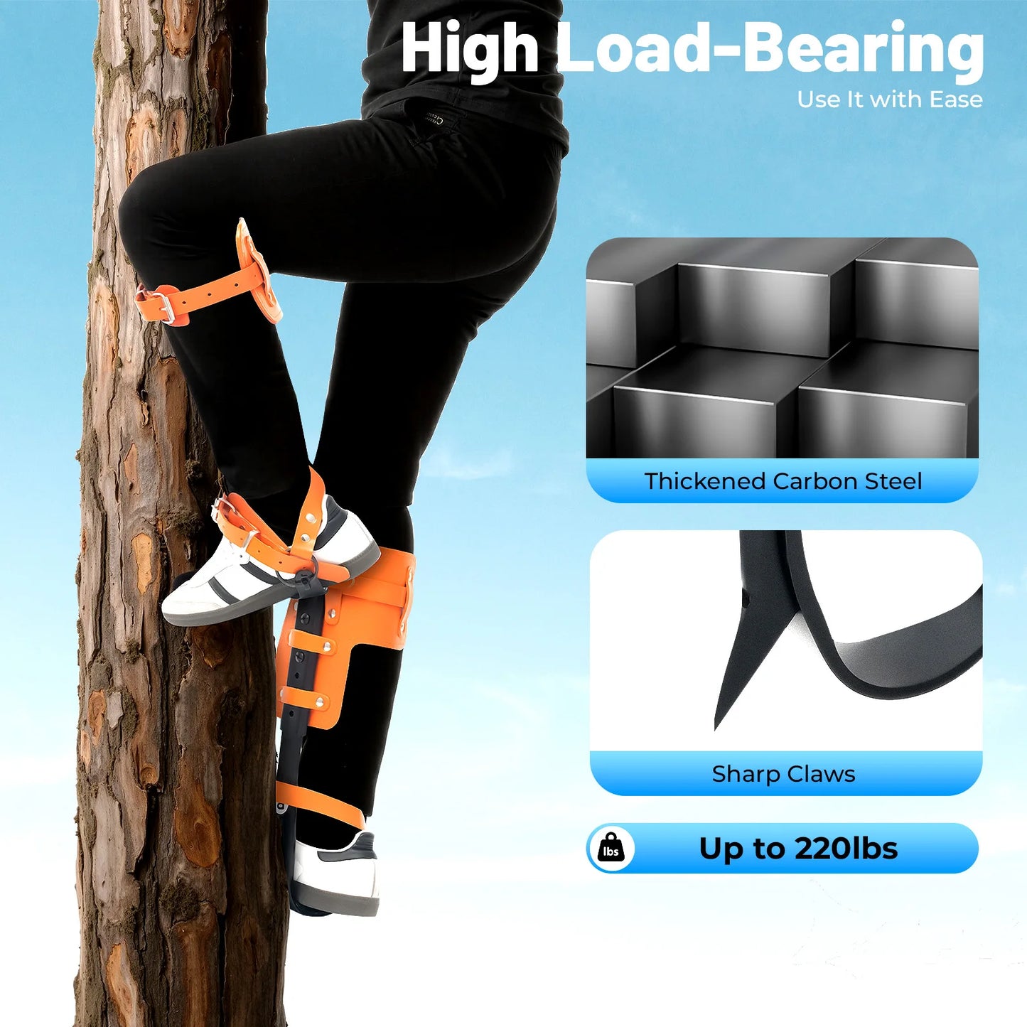 Adjustable Leather Climbing Spikes