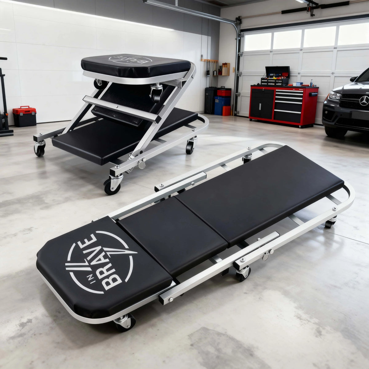 Adjustable Rolling Mechanics Seat/Creeper