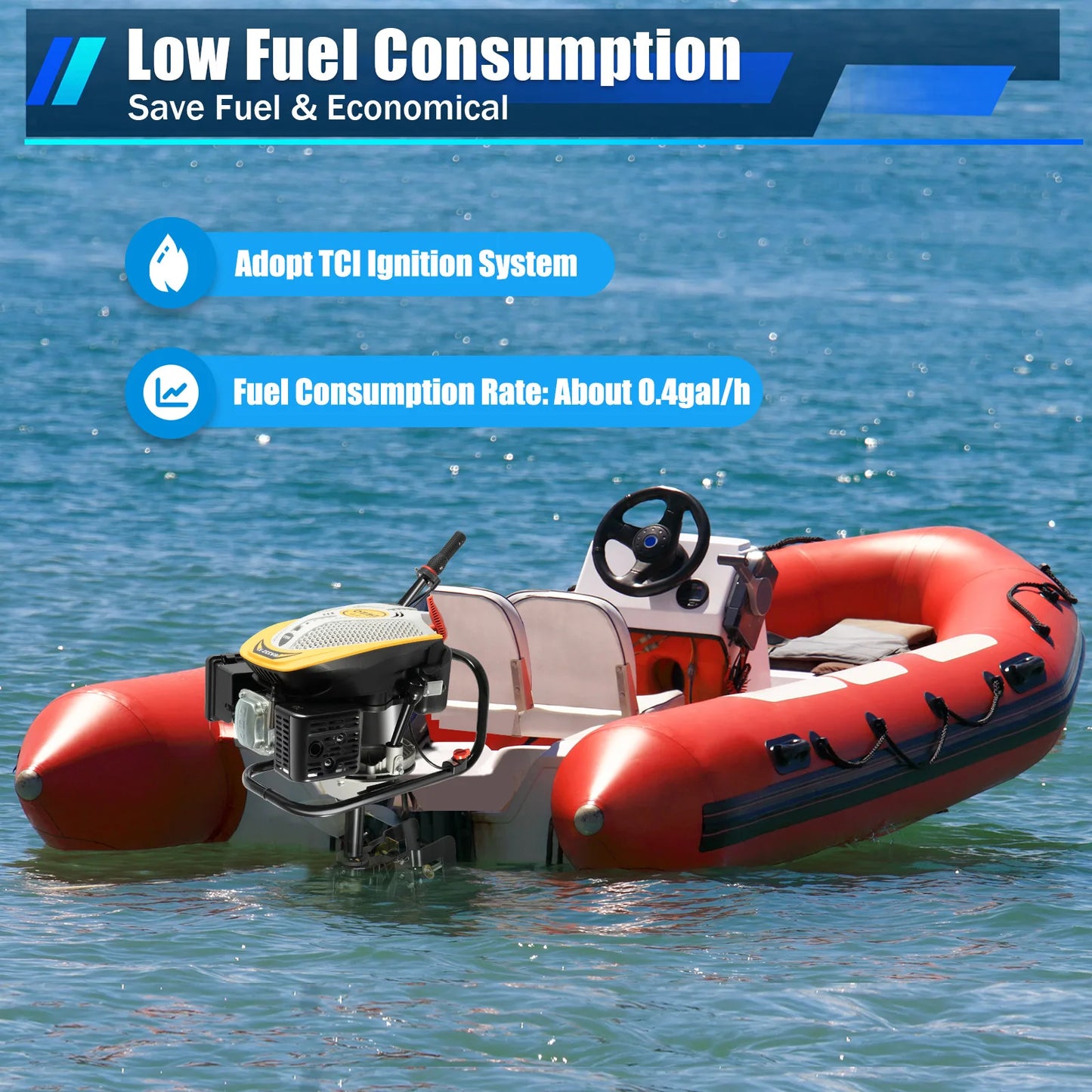 9HP Air-Cooled Hand-Start  Outboard Motor