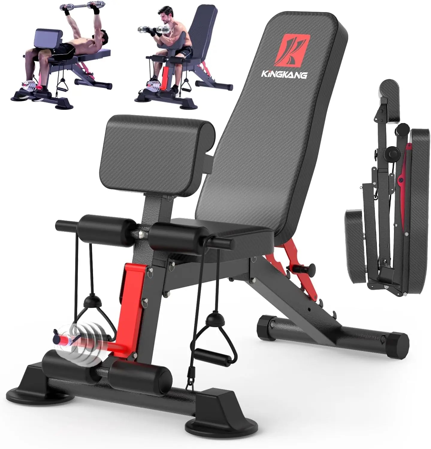 14-in-1 Foldable Bench Weights not included