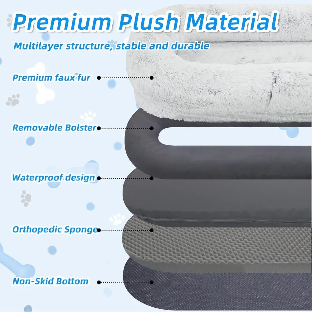 71"x45"x12" Human Dog Bed