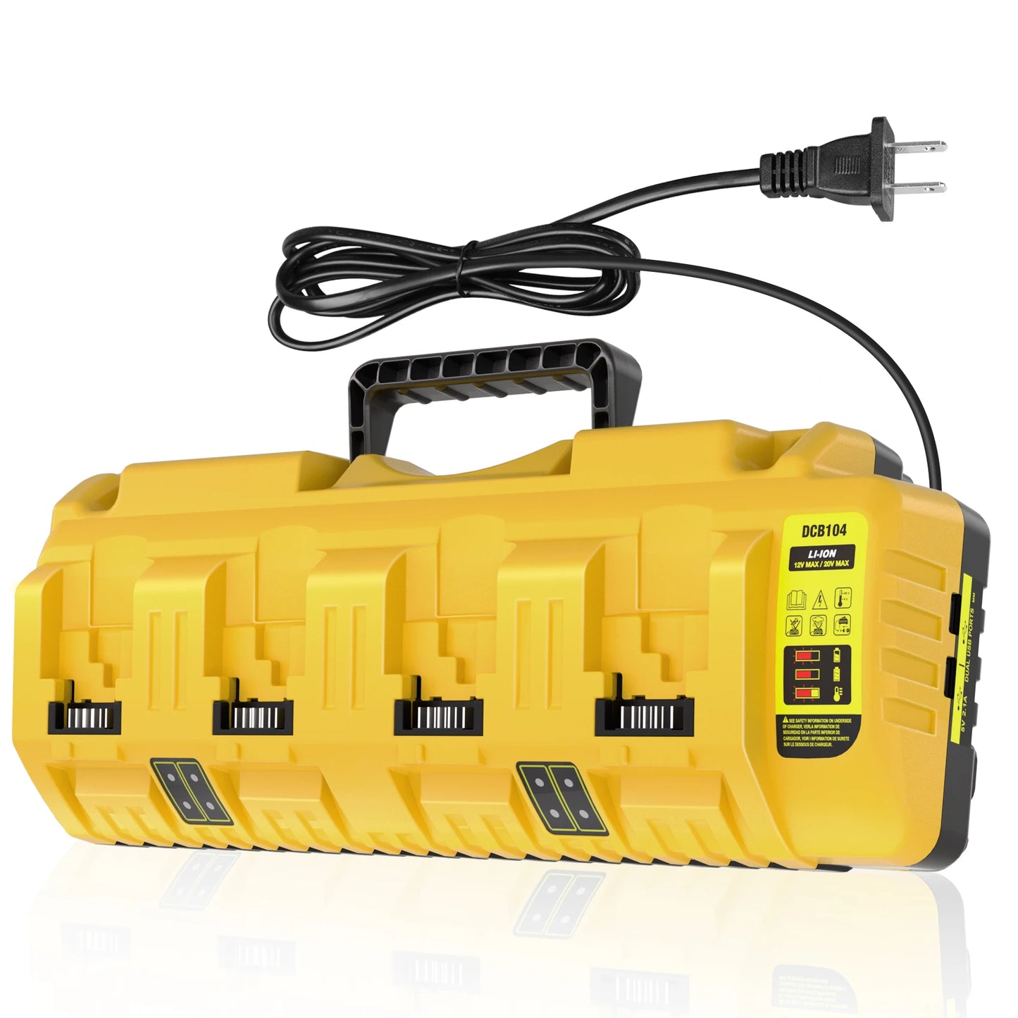 Replacement for Dewalt Battery Charger ,4 Port