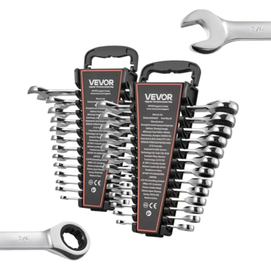 Combination Wrench Set 26-Piece SAE and Metric