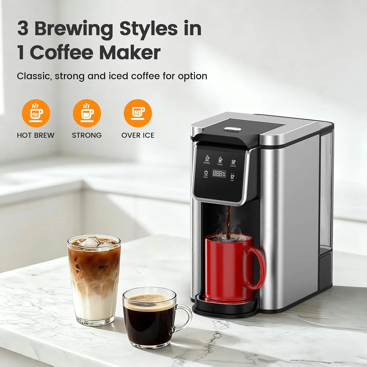 Single-Serve Coffee Maker, Hot & Iced