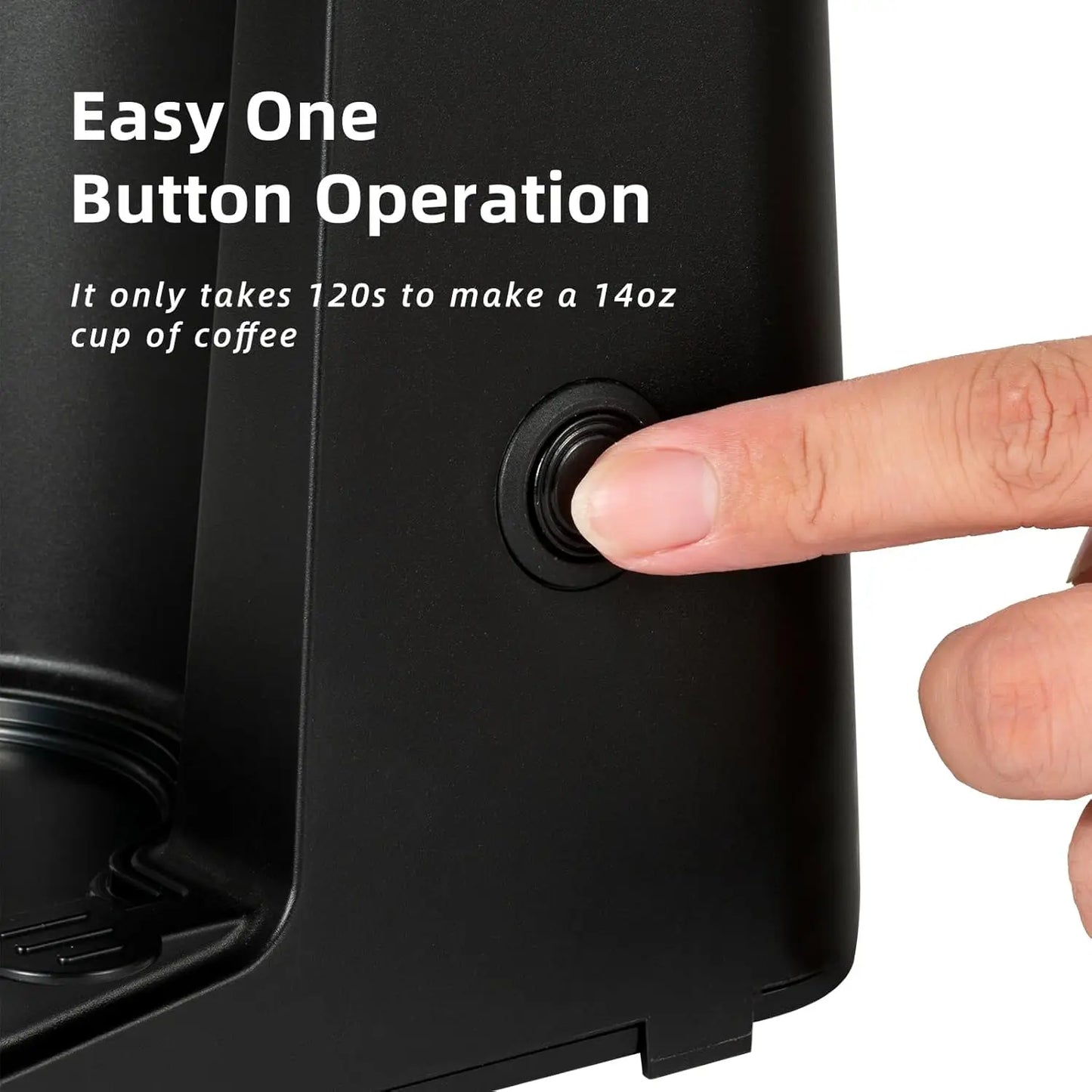 Single Serve Coffee Maker 6-14 Oz, Hot & Iced,