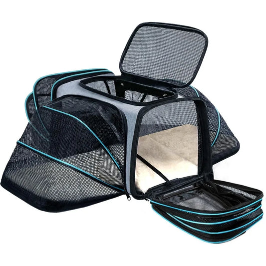 Airline approved expandable pet carrier