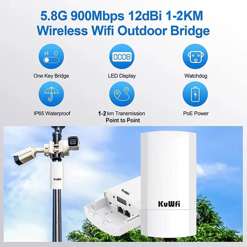 5.8G 900Mbps WiFi Repeater Router