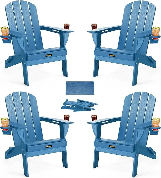 Folding Adirondack Chair Set of 4