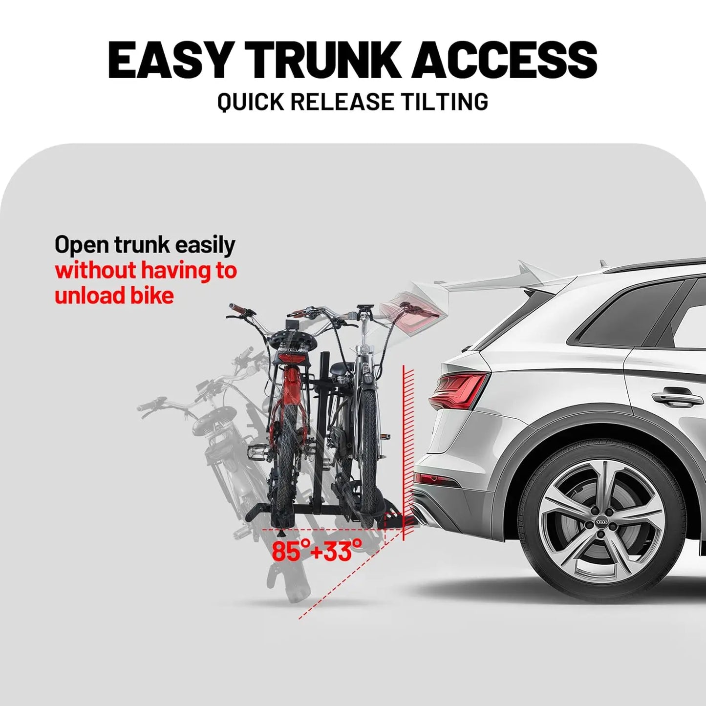 200 lbs E-Bike Rack Hitch Mount
