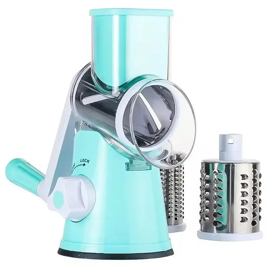 Manual Rotary Vegetable Slicer Cheese Grater