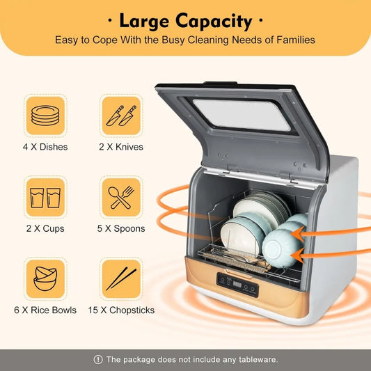 Non-Installation Countertop Dishwasher