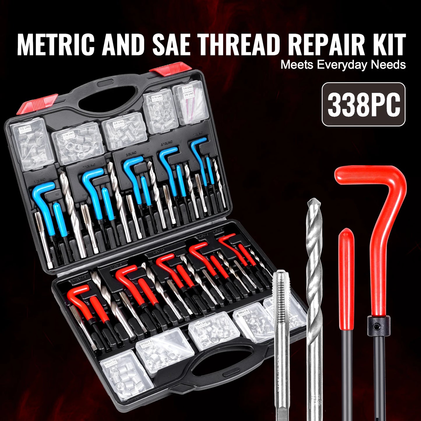 Helicoil Thread Repair Kit SAE Metric