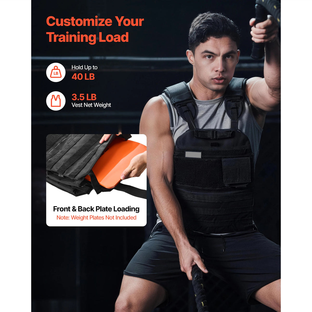 Weighted Vest with Shoulder Pad