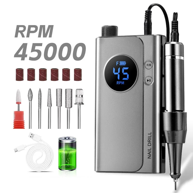 45000RPM Adjustable Speed  Nail Drill