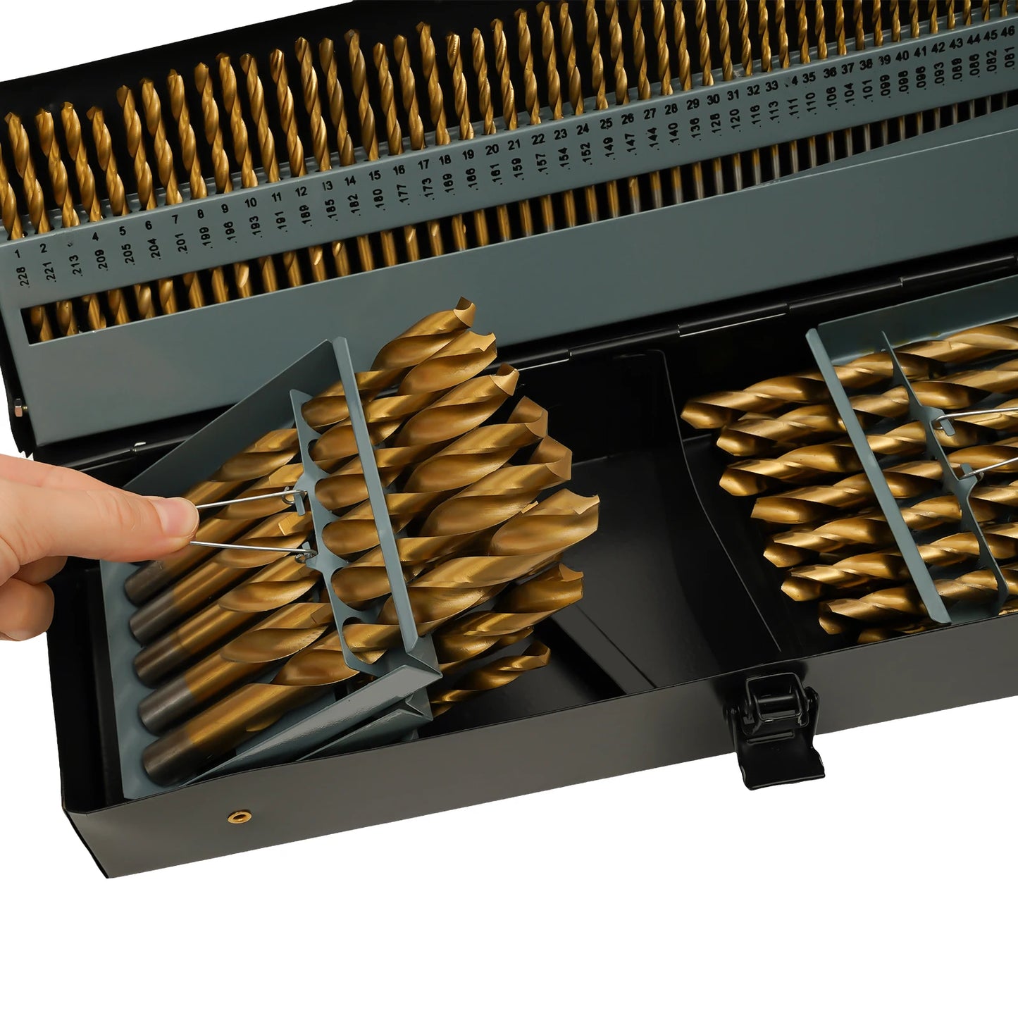 115 Pcs Cobalt Drill Bit Set