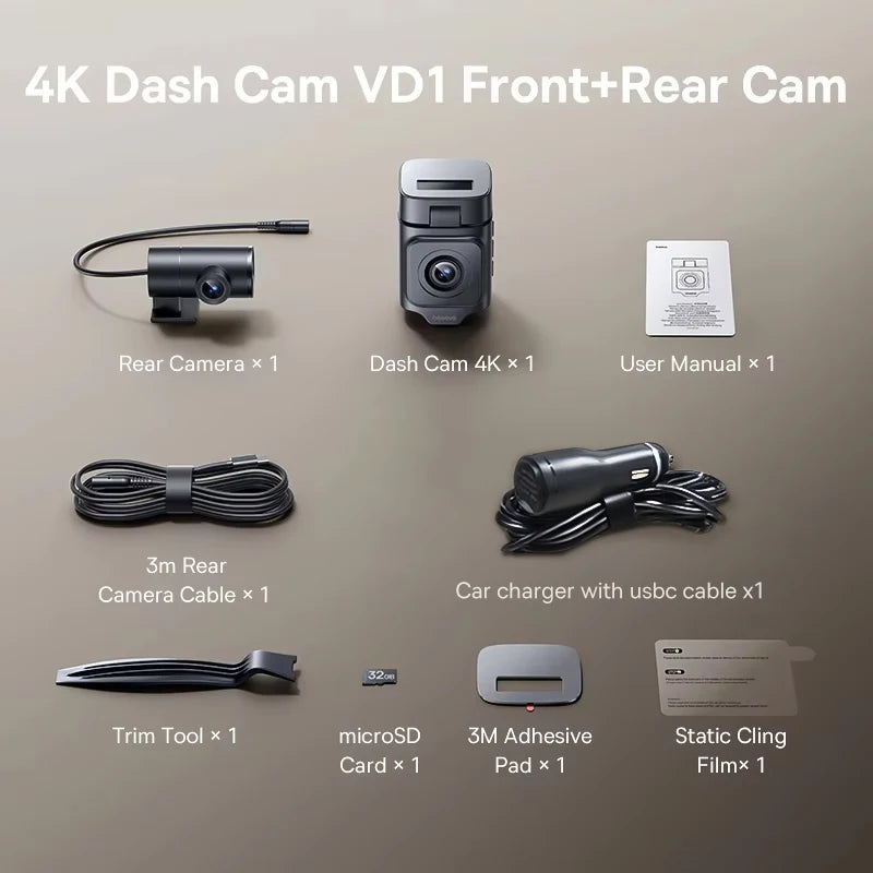 4K Dash Cam for SONY Sensor