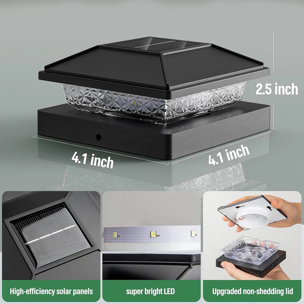 Outdoor Solar Post Cap Lights