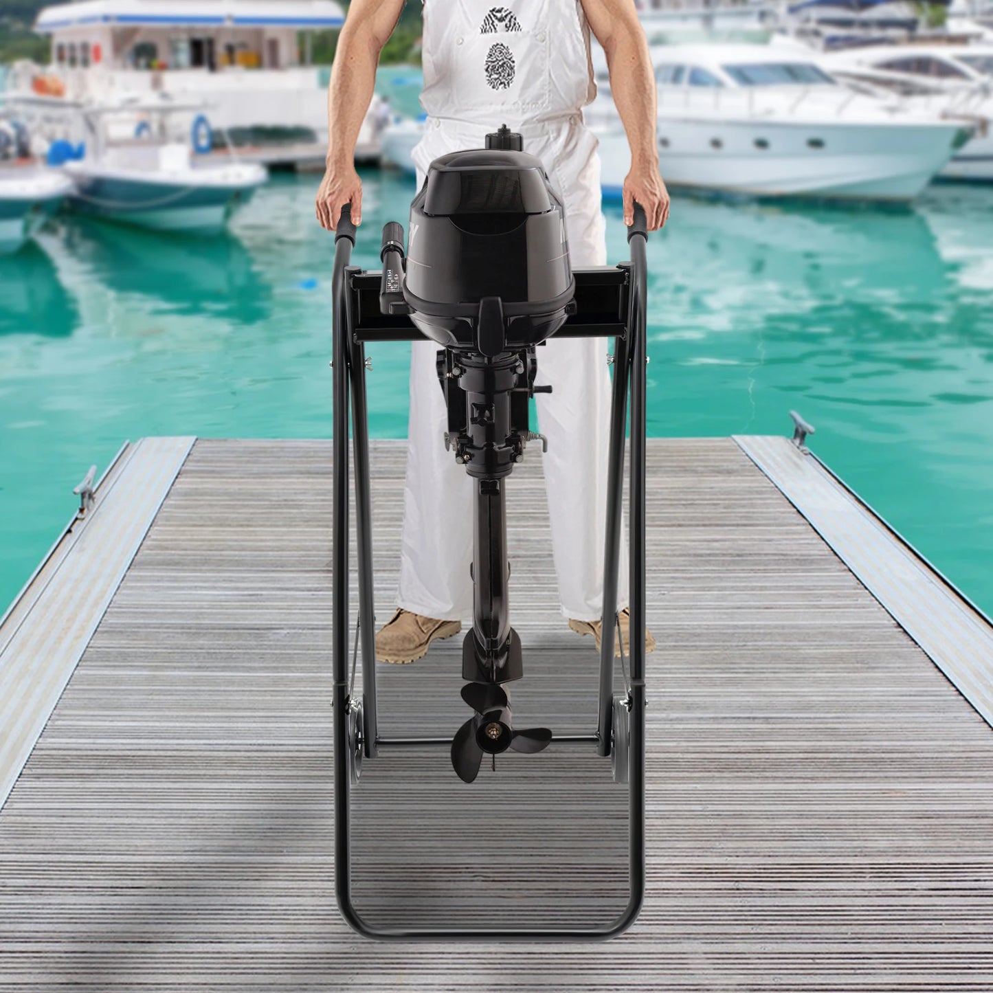Folding Outboard Boat Motor Cart