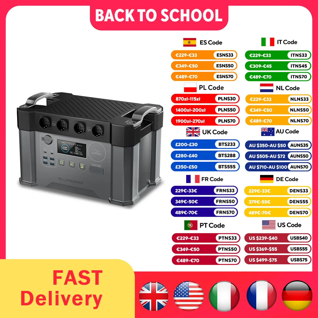 Portable Power Station 2400W