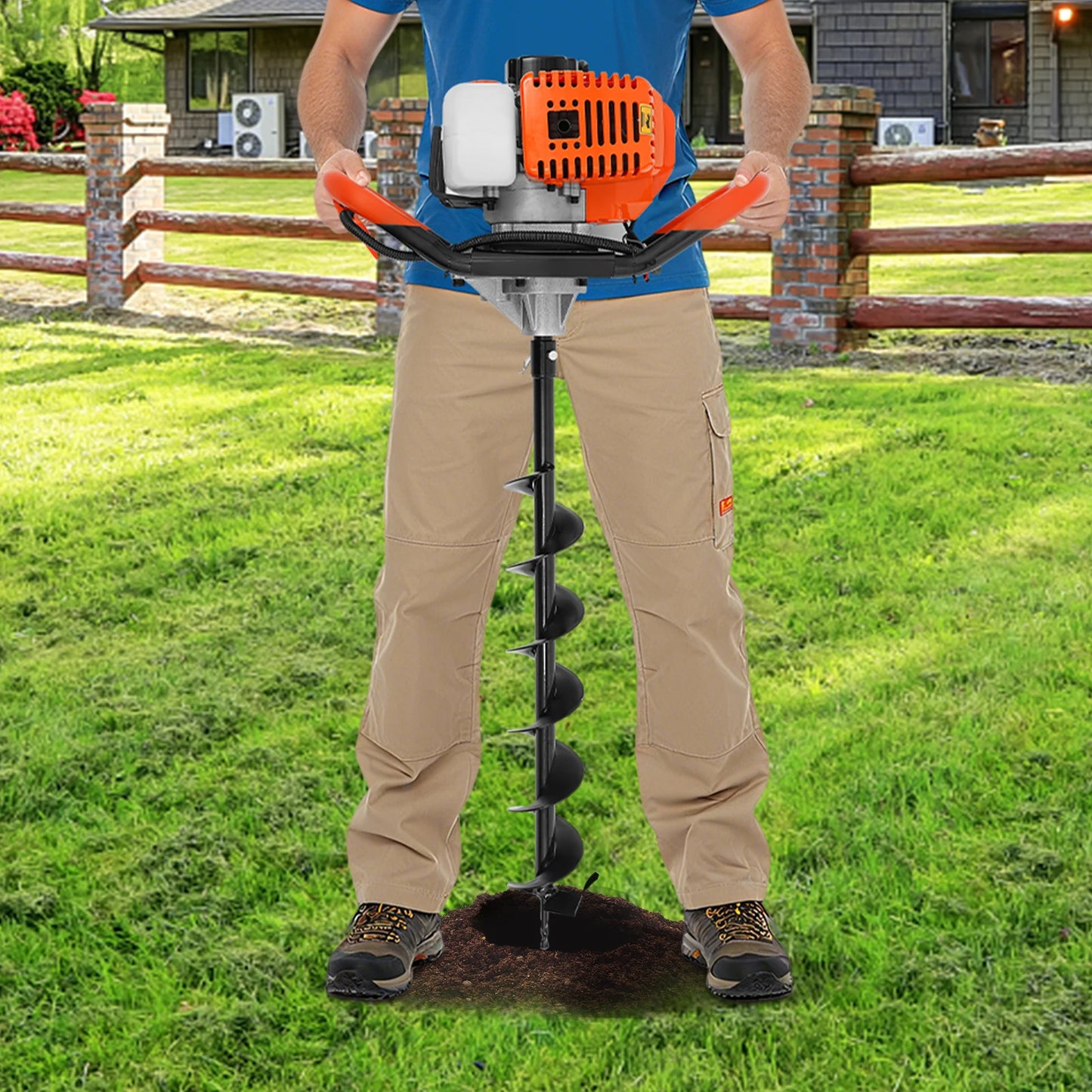 71cc 2-Stroke Gas Powered Post Hole Digger