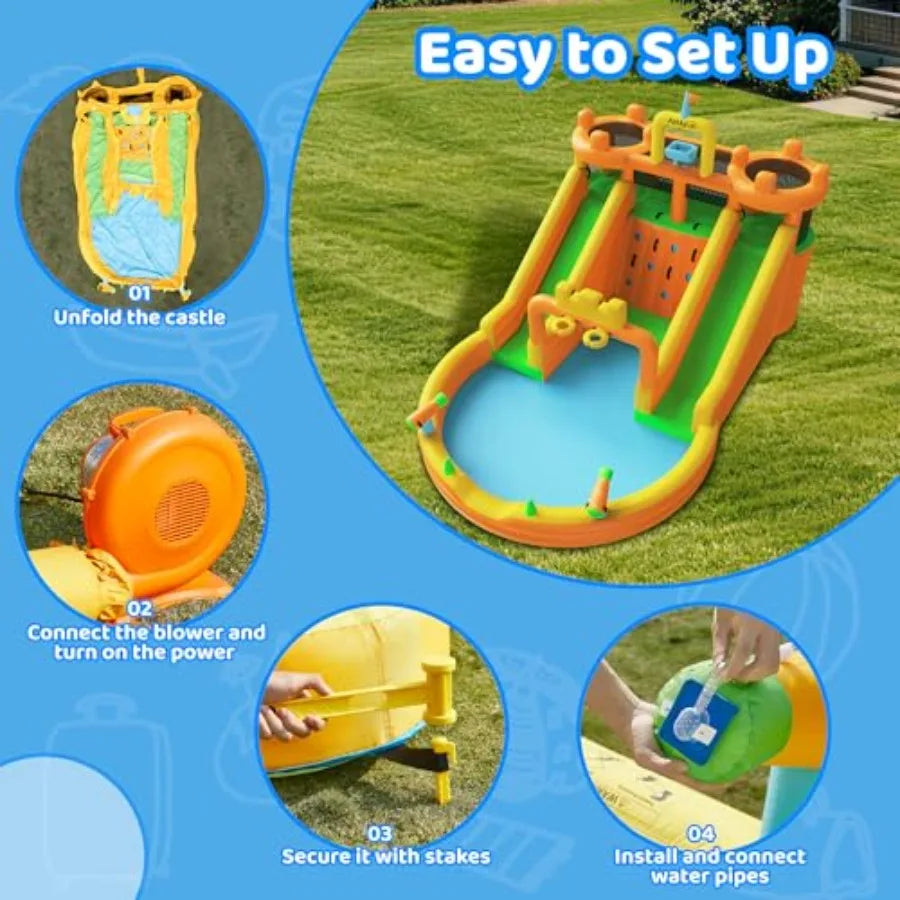 Inflatable Water Slide for Backyard