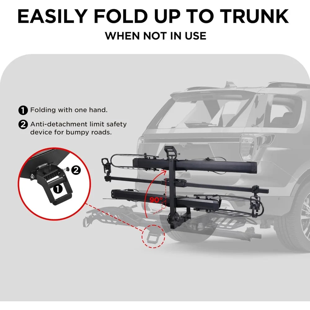 E-Bike Rack with Ramp, Hitch Mount
