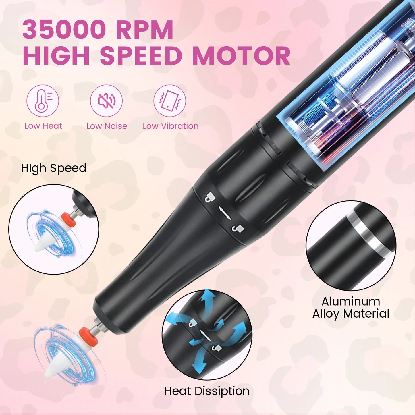 Electric Nail Drill/File 35000RPM