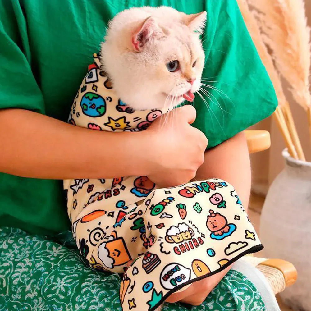 Cat Restraint Wrap Self-Adherent