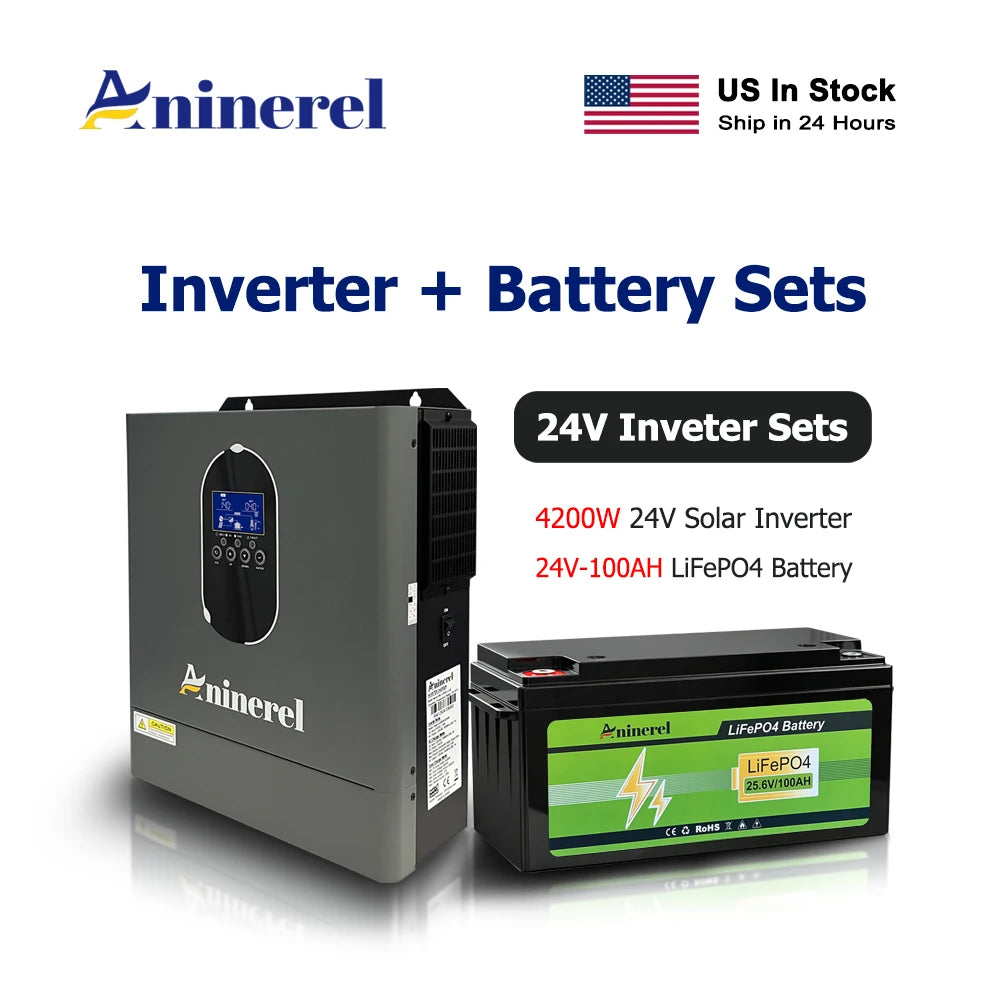 Inverter+Battery Sets 4200W 24V 120VAC