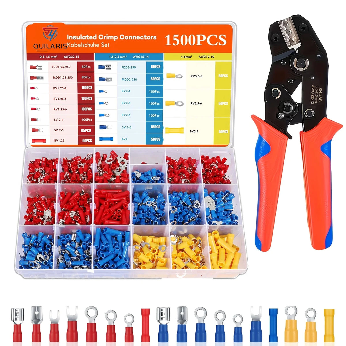 Crimp-on Terminals and Tool