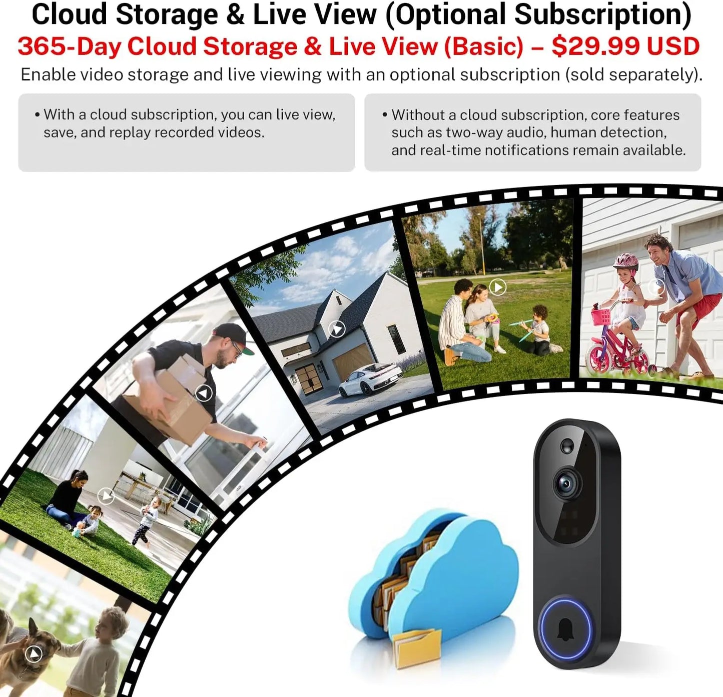 Wireless Wi-Fi  Doorbell Camera