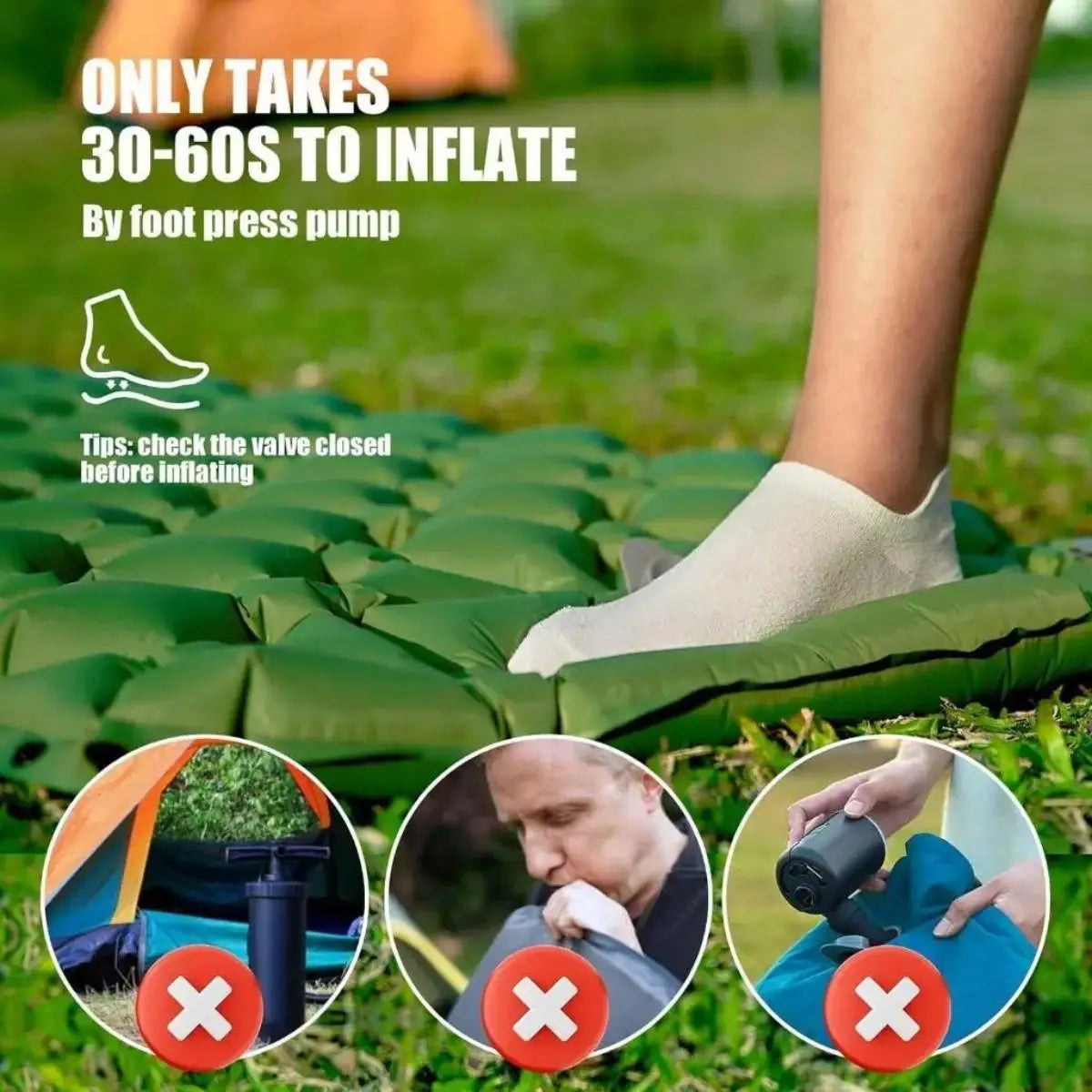 Camping Sleeping Mat Foldable Inflatable
