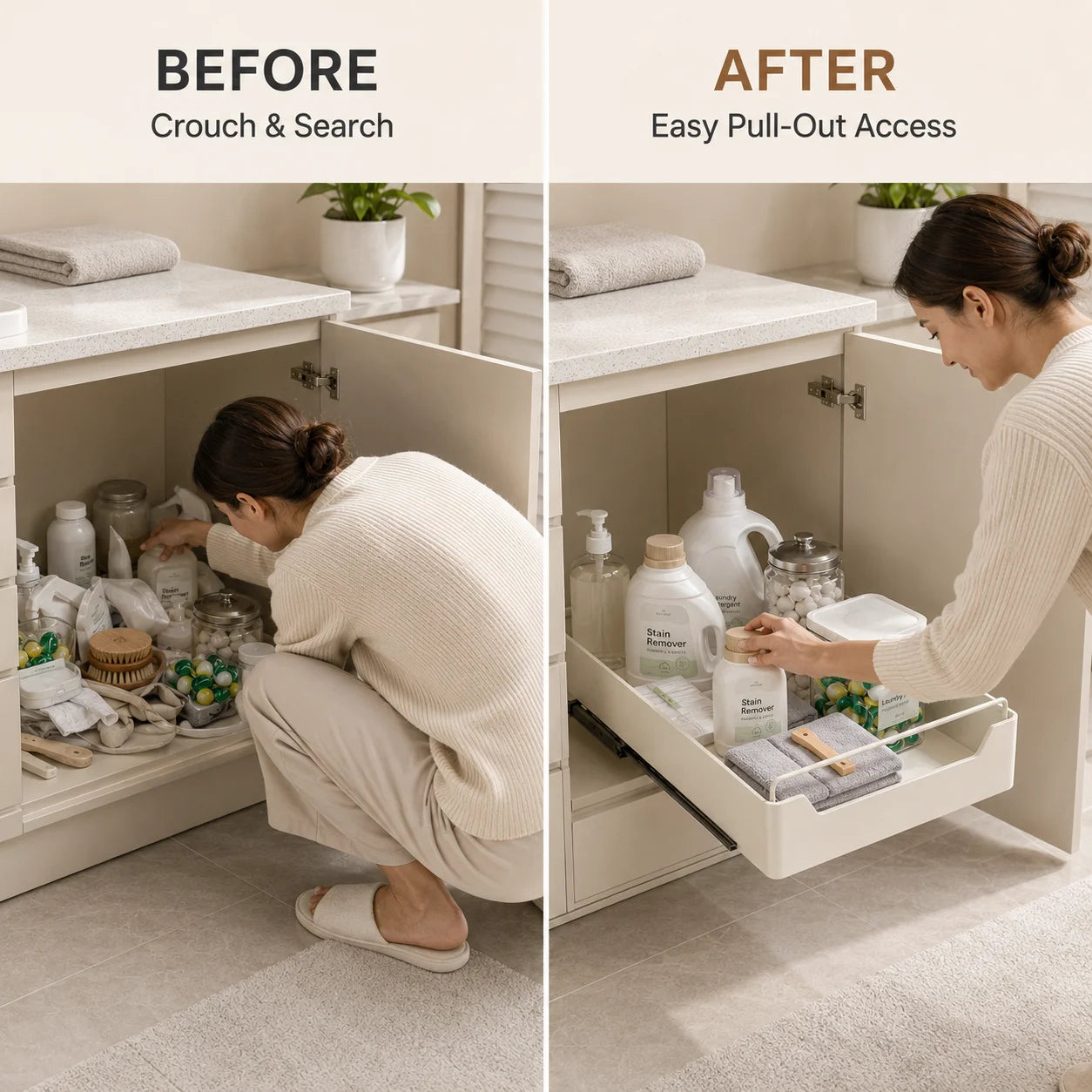 Cabinet Storage Rack Self-Adhesive