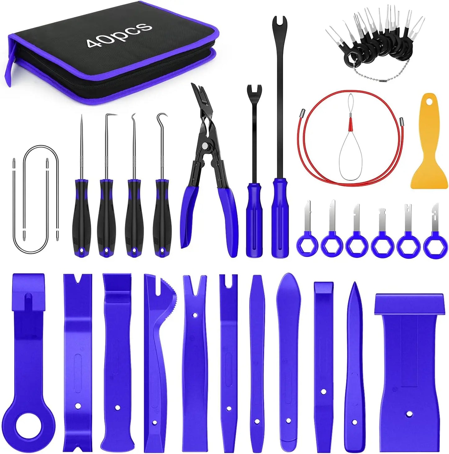 40Pcs Auto Trim Removal Tool Set