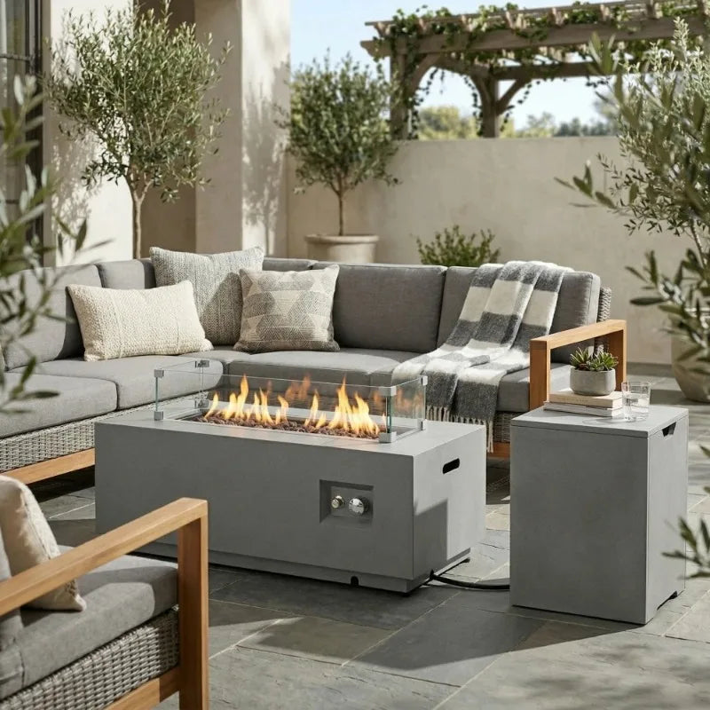 42" Propane Gas Fire Pit Table