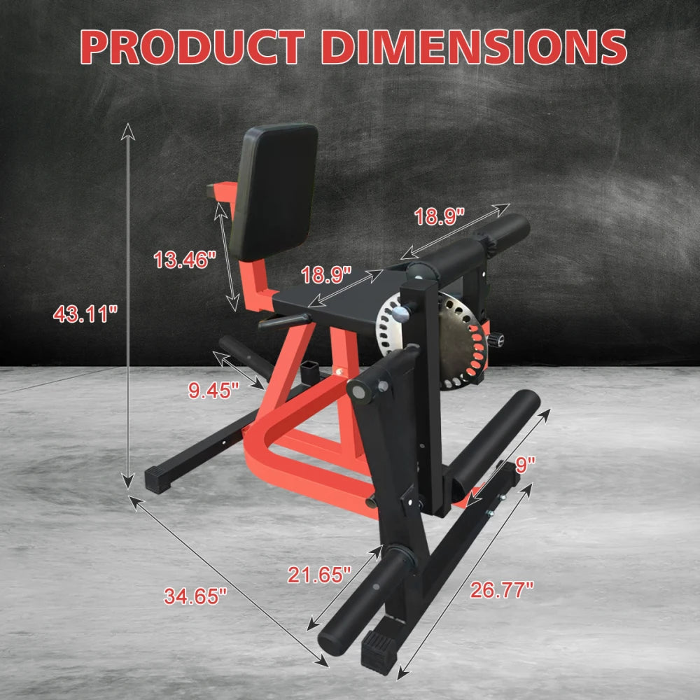 Adjustable Leg Extension and Curl Machine