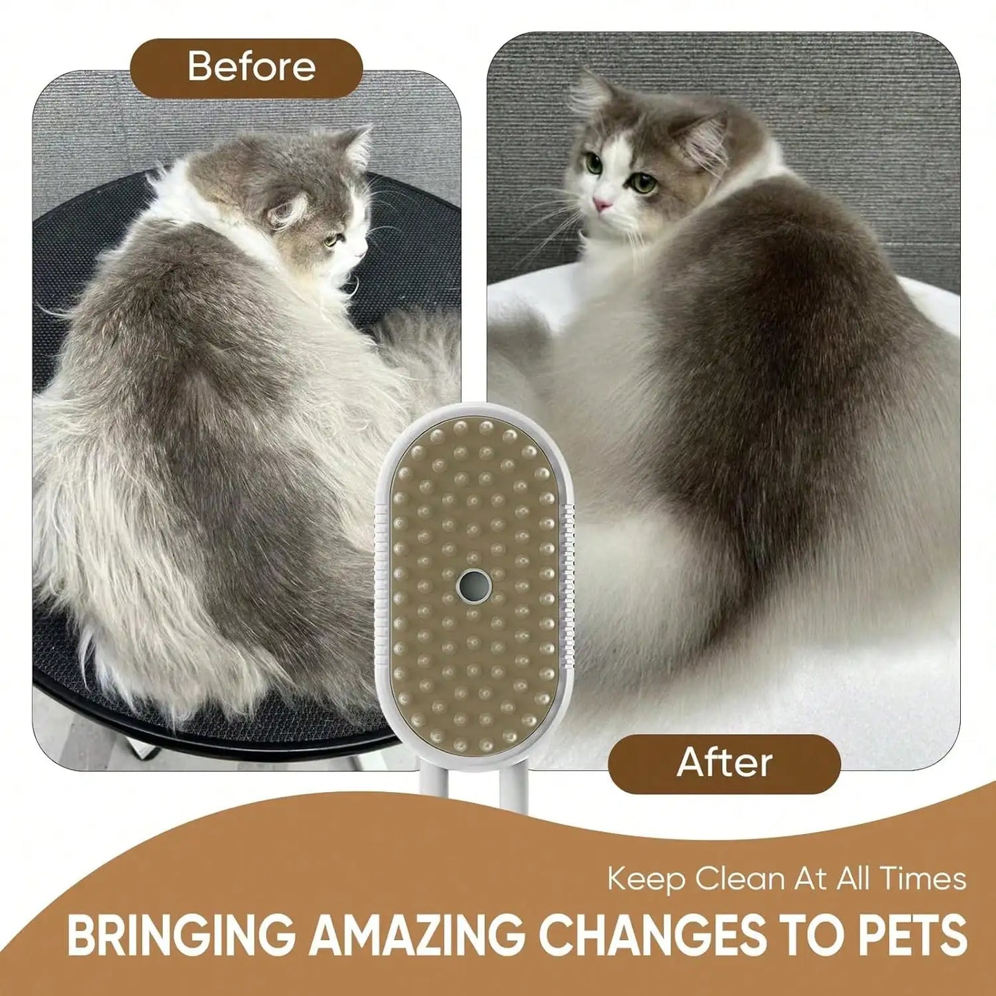 Steam Brush For Pets